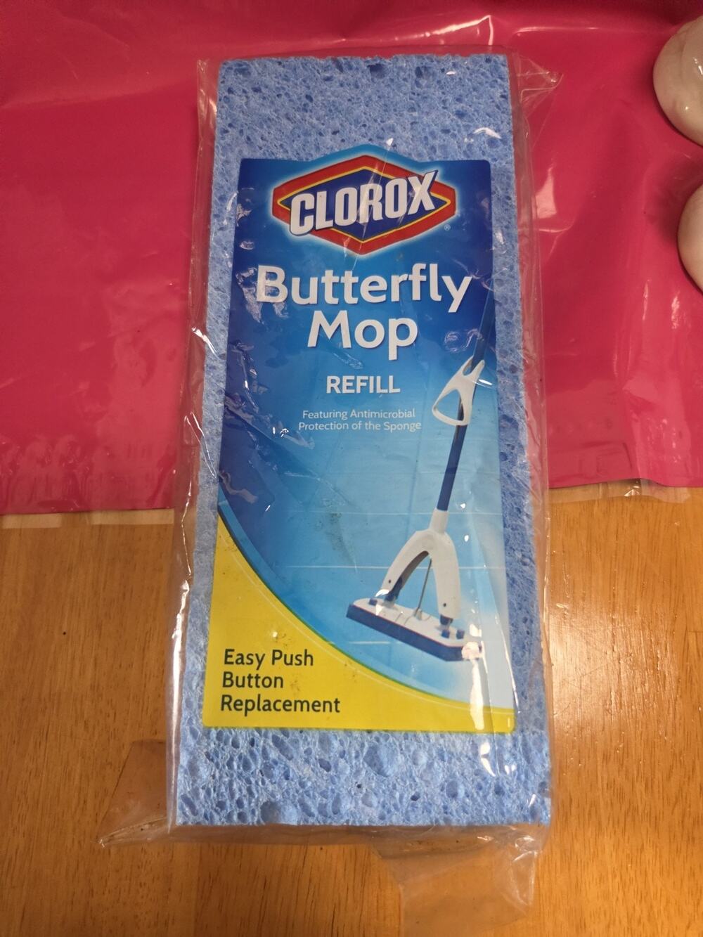 Clorox Butterfly Mop Refill Easy Push Button Replacement - New/Sealed